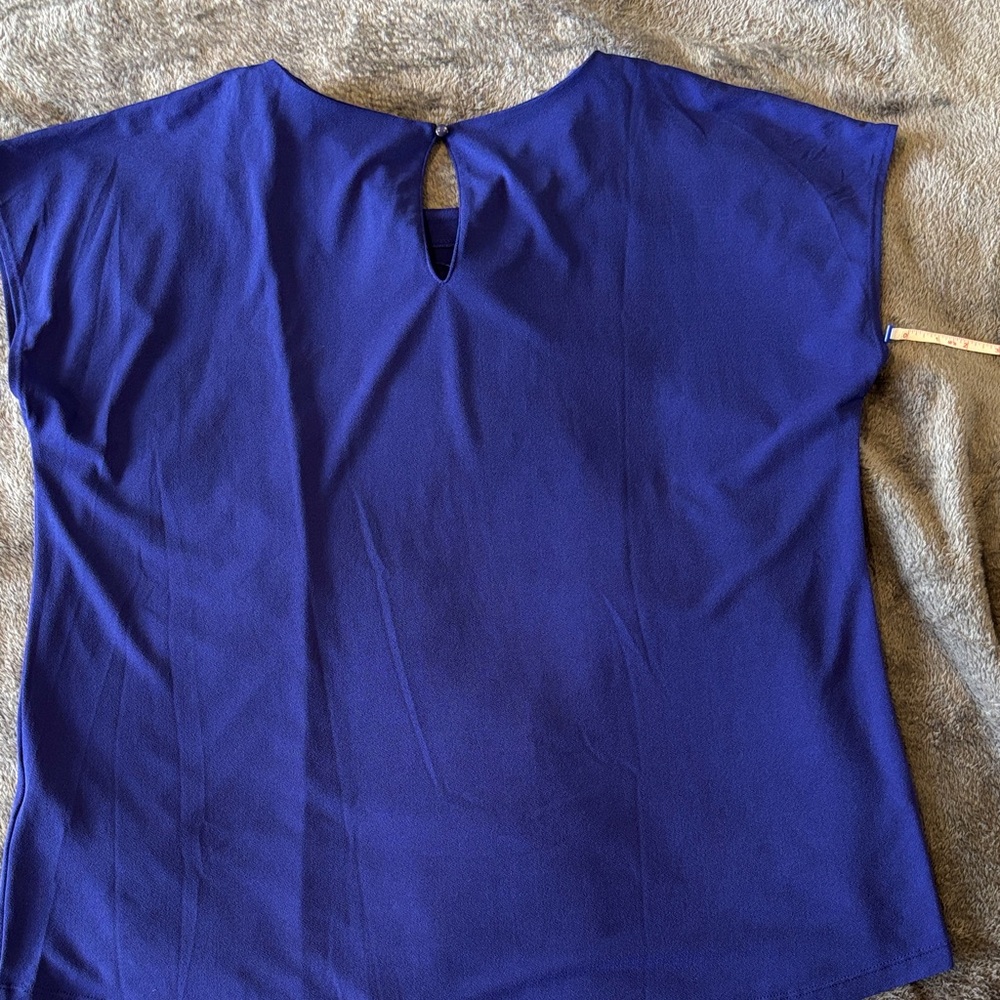 Banana Republic Blue Ruffle Blouse - Picture 3 of 3